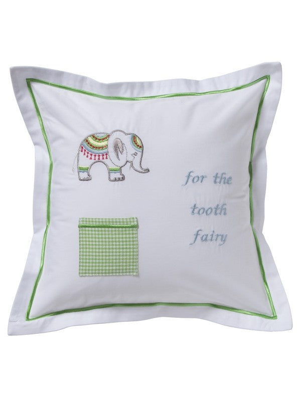 Tooth Fairy Pillow - Green Elephant