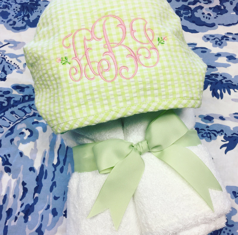 Everykid Towel - Green Gingham