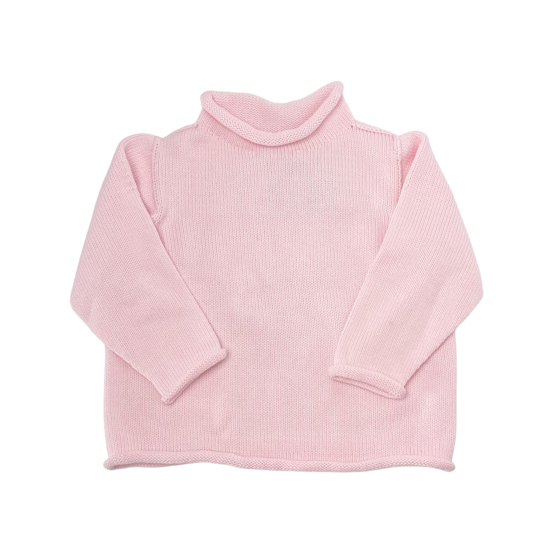 Pink Roll Neck Sweater