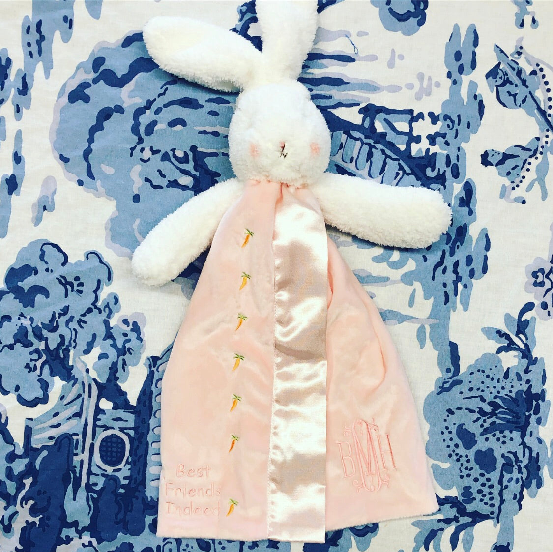 Pink Bunny with Ligth Pink Katherine Monogram 