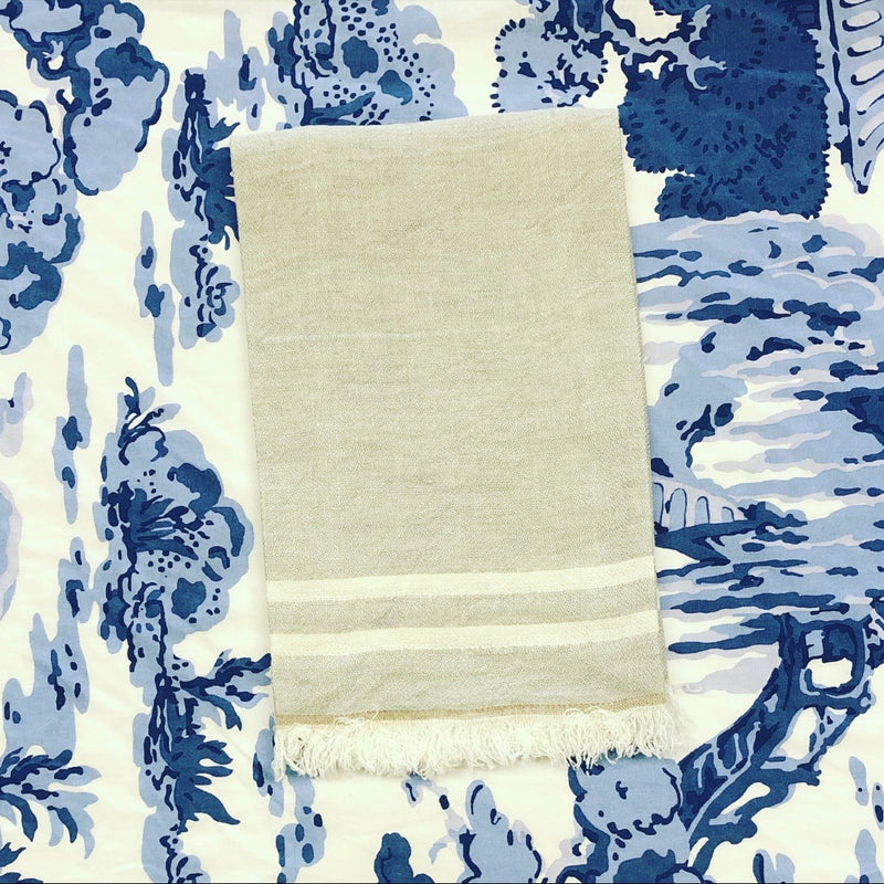Gray Stripe Guest Towel