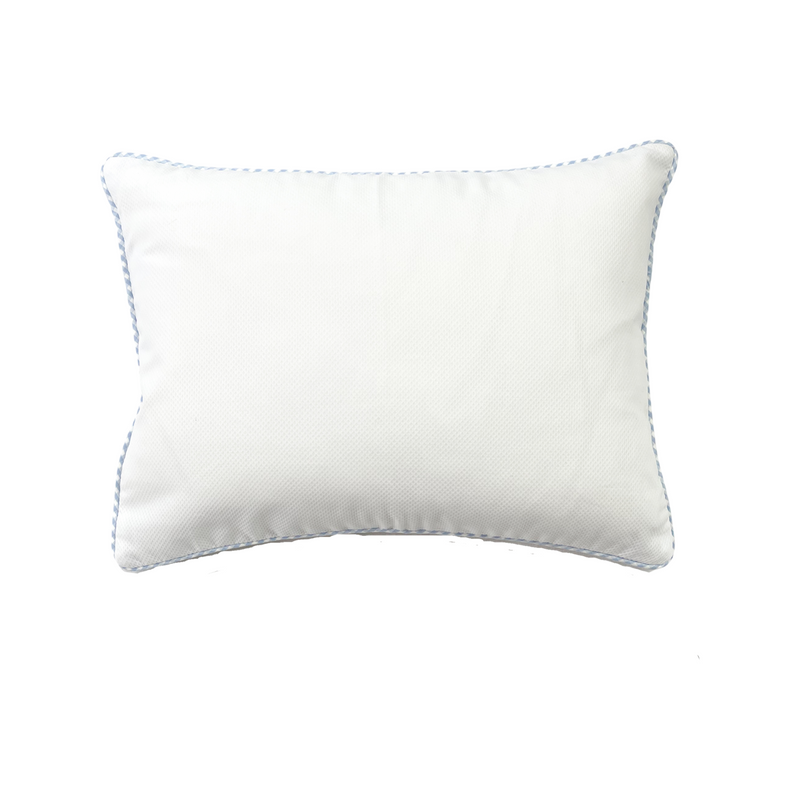 Blue Check Baby Pillow