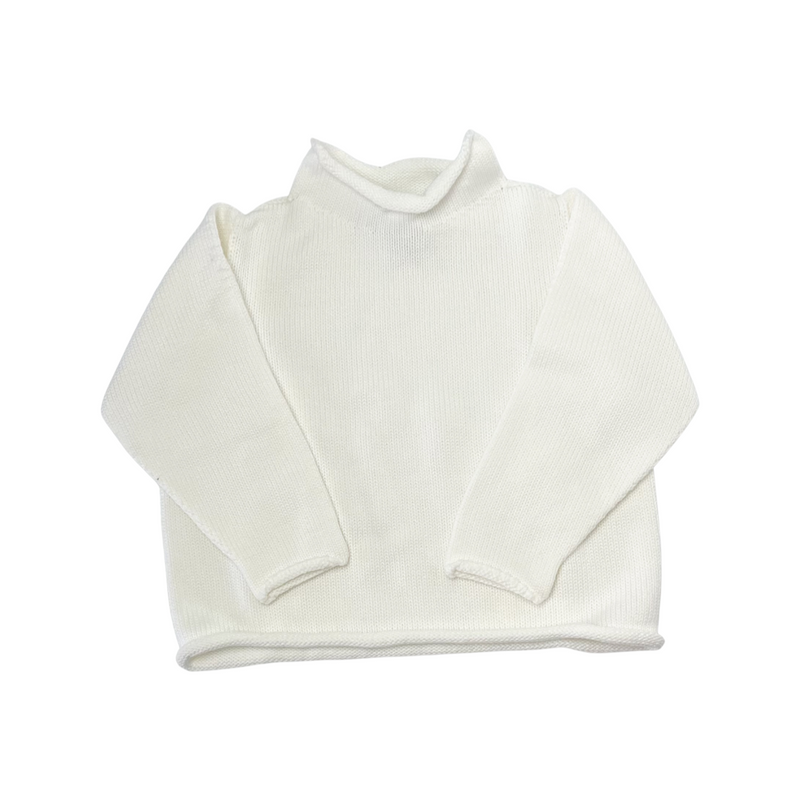 White Roll Neck Sweater