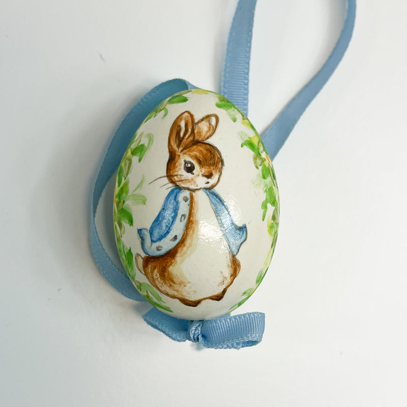 Hand Painted Easter Eggs - Peter Rabbit
