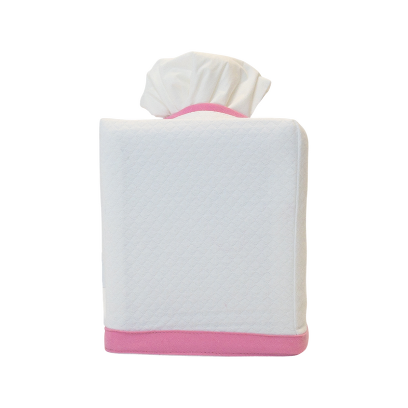 Bubblegum Pink Trim Tissue Box Cover