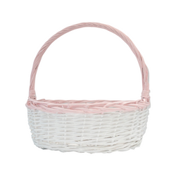 White with Pink Basket
