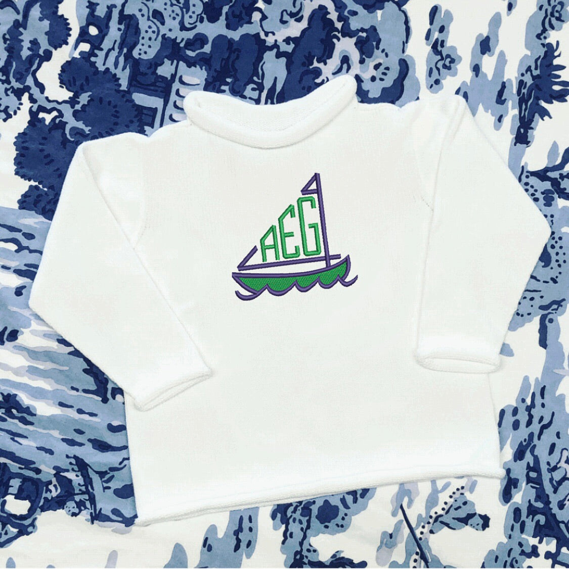 White Roll Neck Sweater