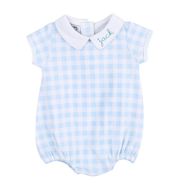 Baby Check Blue Collared Bubble