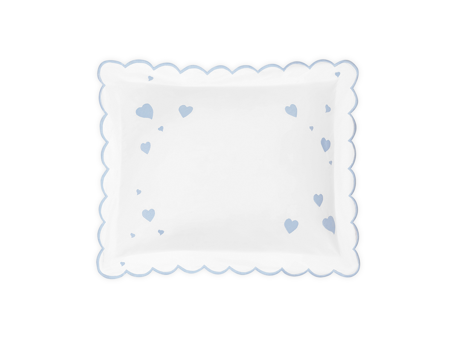 Hearts Mini Pillow - Baby Blue