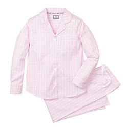 Light Pink Gingham Pajama Set